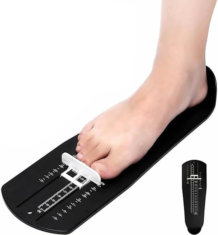 JDYYICZ Shoe Measuring Device, 2pcs Black Shoe Size Measuring Ruler, Plastic Foot Measuring Gauge for Men and Women Standard US Shoe Sizer Reliable and Handy Shoe - Image 3